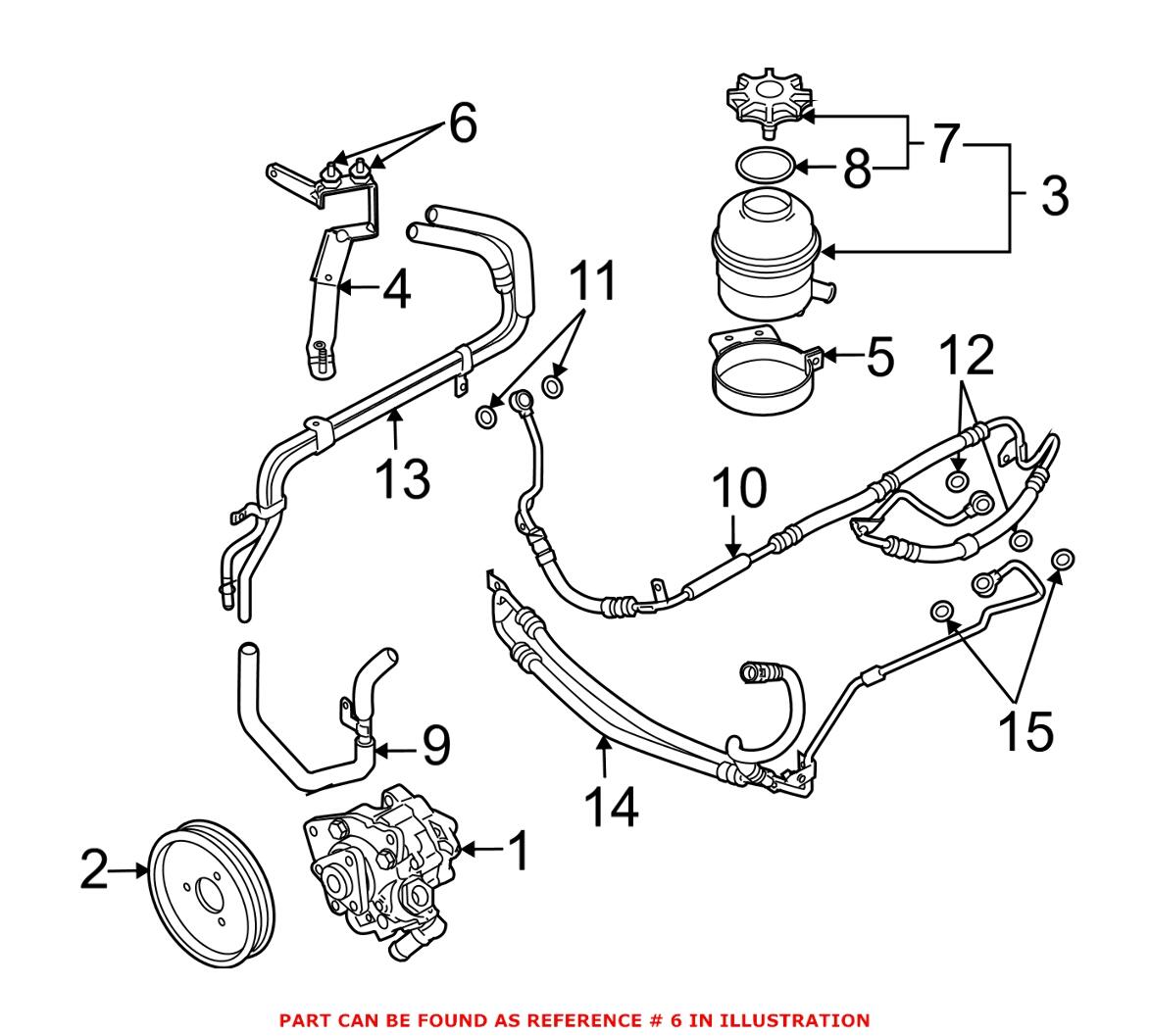 BMW Rubber Mounting 64121365602